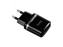 Мережевий зарядний пристрій Hoco C12 Black + USB Cable iPhone 6 | Фото 2