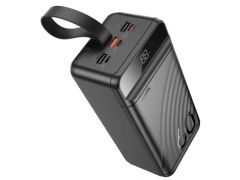 HOCO УМБ J123C 60000mAh |3USB/Type-C/Lightning, QC/PD, 22.5W/2.4A| (black) | Фото 2