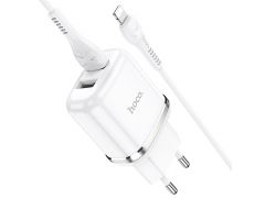 HOCO N4 Aspiring White + USB Cable Lightning (2.4A) | Фото 1