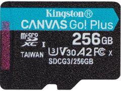 KINGSTON microSDXC memory card 256GB (без адаптера) class 10 A2 U3 V30 Canvas Go Plus | Фото 1