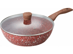 MAXMARK Granite 24 см с крышкой (MK-FP5024G)