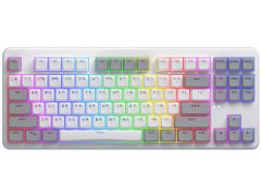 Rockfall 3 Mecha TKL QMK/VIA Orange Wireless White (HTK851UA) | Фото 1