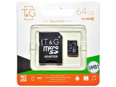T&G microSDXC 64GB UHS-I Class 10 + SD-adapter (TG-64GBSDCL10-01)