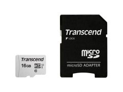 TRANSCEND microSDHC 300S 16GB UHS-I U1 + ad (TS16GUSD300S-A) | Фото 1