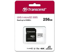Карта пам'яті microSD TRANSCEND microSDXC 256GB C10 UHS-I R100/W40MB/s + SD
