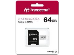 TRANSCEND microSDXC 300S 64GB UHS-I U1 + ad (TS64GUSD300S-A) | Фото 2