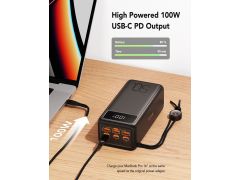 VEGER Power Bank Tank lite 56000mAh (чорний) LCD Quick Charge PD130W (W5001C) | Фото 2