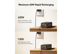 VEGER Power Bank Tank lite 56000mAh (чорний) LCD Quick Charge PD130W (W5001C) | Фото 3