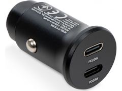 Vinga 40W PD 2xUSB-C (20W+20W) Car Charger (VCPCCCC40) | Фото 1