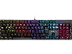 VINGA KBGM-101 LED Red Switch USB Black (KBGM-101 Black) | Фото 1