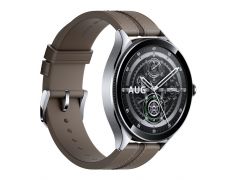 XIAOMI Watch 2 Pro Bluetooth Silver Case with Brown Leather Strap (1006733) | Фото 2