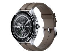 XIAOMI Watch 2 Pro Bluetooth Silver Case with Brown Leather Strap (1006733) | Фото 3