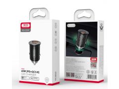 Автомобильное зарядное устройство XO CC43 PD+QC3.0 45W Black | Фото 2