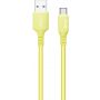 COLORWAY CW-CBUC043-YUSB Type-C (soft silicone) 2.4а 1м жовтий