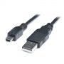 REAL-EL MINI USB USB2.0 AM-mini B 1.8m, Black
