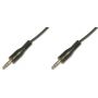 DIGITUS Audio connection stereo 3.5mm M/M 1.5m black (AK-510100-015-S)