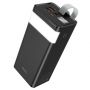 HOCO J86 Powermaster 40000mAh Micro/Type-C 18W/2USB 22.5W/Type-C PD20W LED (Чорний)