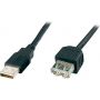 DIGITUS USB 2.0 (AM/AF) 3.0m, black (AK-300200-030-S)