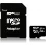 SILICON POWER microSDXC 64GB (Class 10) UHS-I Elite + Adapter