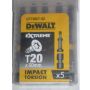 DeWALT IMPACT TORSION, Т20 мм,L раб.=50 мм, 5 штук (DT7395T)
