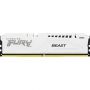 Kingston Fury (ex.HyperX)DDR5 16GB 6400 MHz Beast White XMP Kingston Fury (ex.HyperX) (KF564C32BW-16