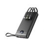 VEGER Power Bank C20 12W 20000mAh (чорний) (Micro USB + Type-C + Lightning)