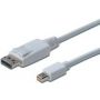 DIGITUS miniDisplayPort to DisplayPort (AM/AM) 3.0m White