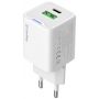 ColorWay GaN Mini 35W PD Port PPS USB-C біле
