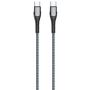 COLORWAY Type-C - Type-C (PD Fast Charging 65W) 3.0А 2м сірий