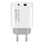 COLORWAY Type-C PD + USB QC3.0 (20W) V2 біле CW-CHS025QPD-WT