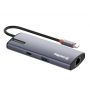 COLORWAY USB-C 6-в-1 Type C PD 100W/USB3.0х3/HDMI 4К/RJ45
