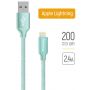 COLORWAY USB - Apple Lightning 2.4А 2м мятний