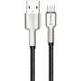 COLORWAY USB - MicroUSB (head metal) 2.4а 1м чорний