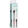 COLORWAY USB - Type-C (PVC - red head) 2.4А 1м чорний
