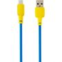 GELIUS Full Silicon GP-UCN001C Type-C Yellow/Blue (1.2m) (18W)
