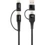 GELIUS Pro Unimog 2 GP-UC106 4in1 (USB-A/Type to Type-C/Lightning) PD Black (18W)