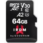GOODRAM microSDHC 64GB UHS IRDM I U3 A2 + ad