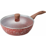 MAXMARK Granite 24 см с крышкой (MK-FP5024G)