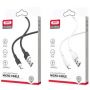XO microUSB NB208 Liquid Silicone 2.1A/1m White