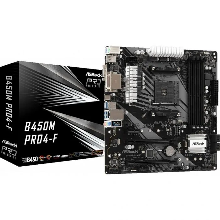 Купить AsRock B450M PRO4 по цене 2366грн | Dzvinok (Дзвинок)