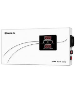 REAL-EL STAB SLIM-1000, White