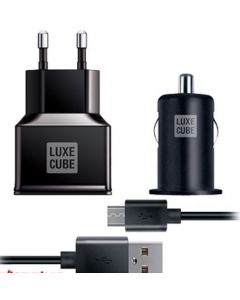 LUXE CUBE 2А USB Micro 3в1 чорний