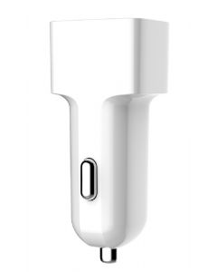 Автомобільний зарядний пристрій ColorWay 2USB AUTO ID 2.4A (12W) white