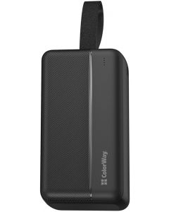 COLORWAY УМБ 30 000 mAh High-power 2(USB QC3.0 + USB-C Power Delivery 22.5) Black