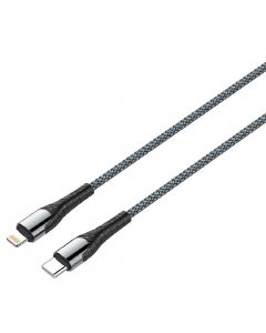 COLORWAY Type-C - Apple Lightning (PD Fast Charging) 3.0А (30W) 1м сірий