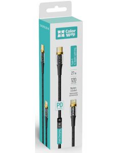 Кабель USB ColorWay Type-C - Apple Lightning (PD Fast Charging) 3.0А 1м білий