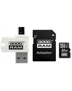 GOODRAM microSDHC 32GB UHS-I Class 10 + SD-adapter + OTG Card reader