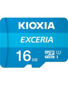 KIOXIA microSDHC 16GB UHS-I Class 10 Exceria R100MB/s (LMEX1L016GG2) + SD-адаптер