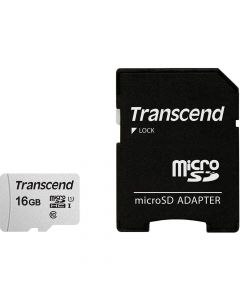 TRANSCEND microSDHC 300S 16GB UHS-I U1 + ad (TS16GUSD300S-A)